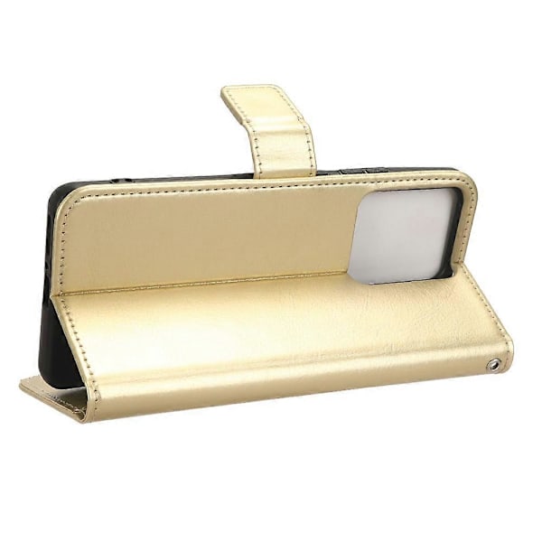 Til Motorola Edge 40 5G TPU+PU Læder Etui Wallet Telefon Stand Cover med Rem