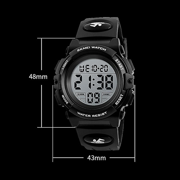 Skmei 1258 Outdoor Waterproof Luminous Sports Watch Gold