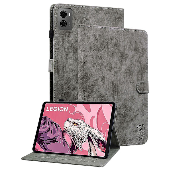 Cover til Lenovo Legion Y700 (2023)/Tab Gen 2 med præget stativ, PU læder kortholder tabletetui Multicolor Style C
