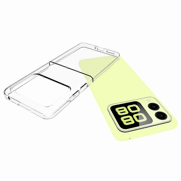 10 st/förpackning för Huawei nova Flip 5G Transparent Skal Vattenmärkesfri TPU Skyddsskal