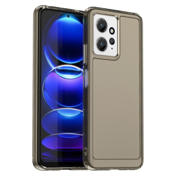 Anti-drop telefoncover til Xiaomi Redmi Note 12 4g blødt TPU beskyttelsescover Transparent Grey