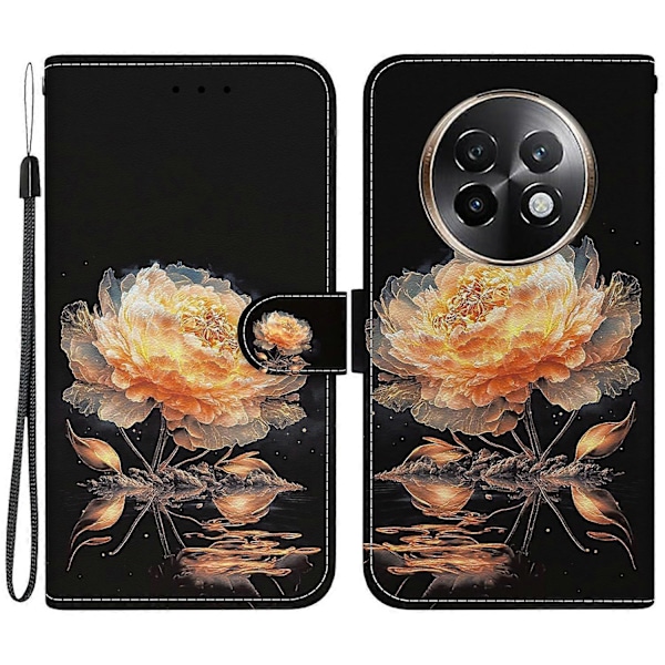 Plånboksfodral för Realme 13+ 5G Anti-Drop Läder Flip Cover Mönstertryck Multicolor Style I