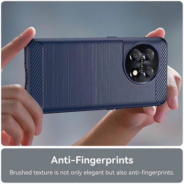 OnePlus 11 5G Naarmuuntumaton TPU-suojus Harjattu hiilikuitukuvioinen puhelinkotelo Multicolor Style C