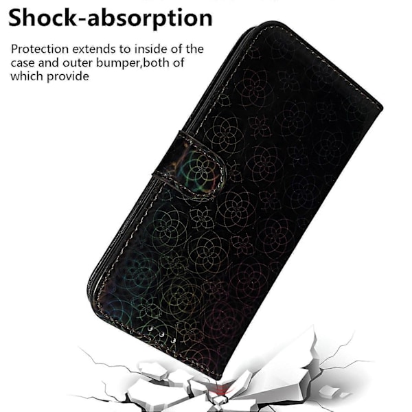 Til Samsung Galaxy A06 Stand Case Blændende Blomster Læder Telefon Cover Multicolor Style A
