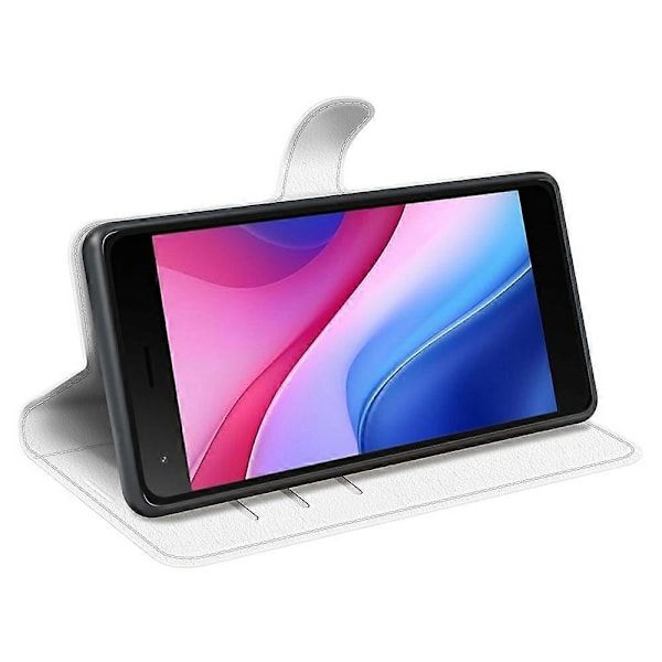 Til ZTE Blade A35 Lite Etui Litchi Tekstur Stødsikkert Læder Wallet Telefon Cover - Grøn Multicolor White