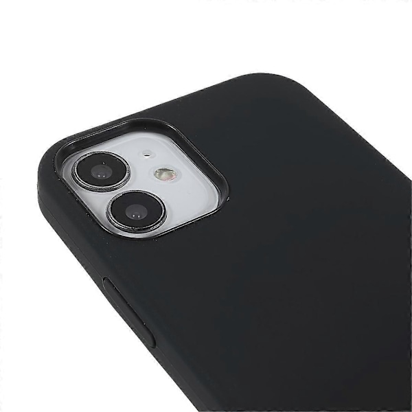 Solid Silikon Slim Mikrofiberfôr Dempet Teksturdeksel for iPhone 12 mini 5.4 tommer