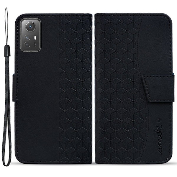 För Xiaomi Redmi Note 12S 4G Fodral Präglat PU Läder Fallsäkert Telefonskal Multicolor Style E