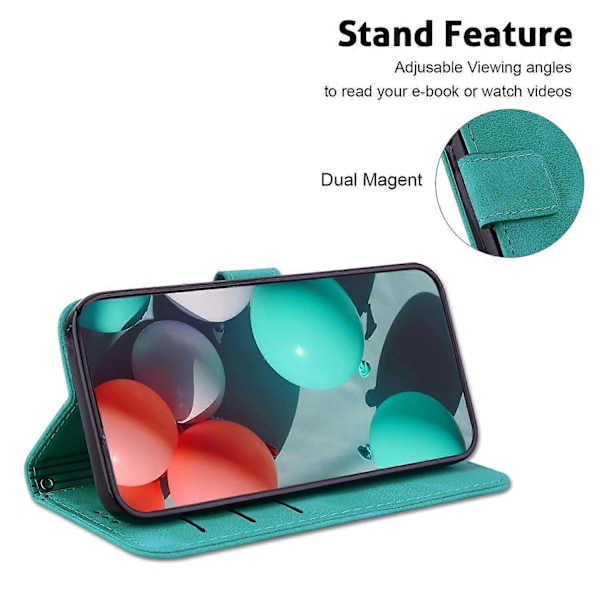 Stand Case til Infinix Note 40 5G med 7-formet mønster, præget læder telefoncover Multicolor Style A