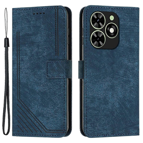 For TECNO Spark Go 2024/Spark 20C/Pop 8 Telefondeksel Hudfølelse Skinn Cover Multicolor Sapphire