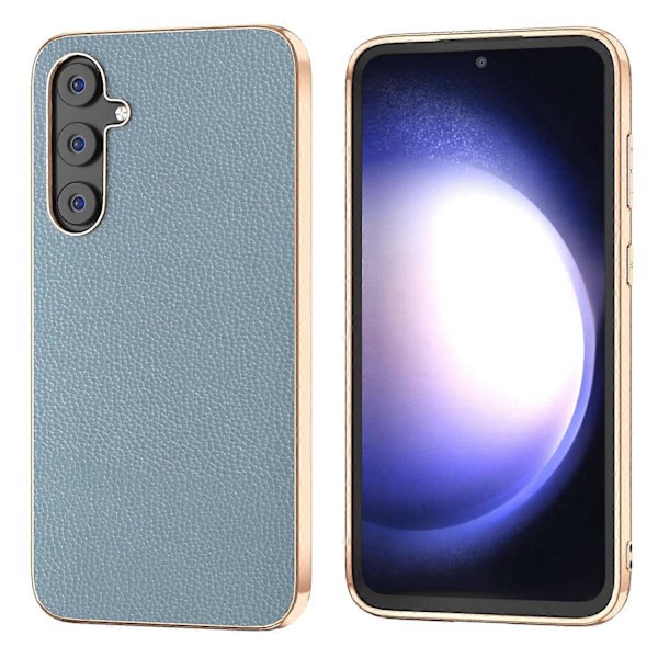 Samsung Galaxy S23 FE puhelinkuori Nano-galvanoidulla lehmännahalla päällystetty TPU+PC-suojus Multicolor Style D