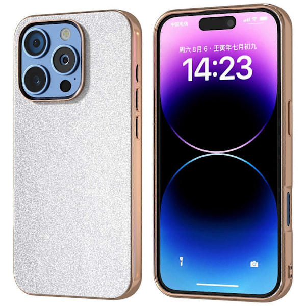 iPhone 16 Pro Max -kotelo, galvanointi, kimallepintainen PU+TPU-suojakotelo Multicolor Style B