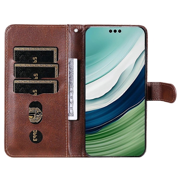 Til Huawei Mate 60 Etui Anti-Ridse Skal Lynlås Lommepung Stativ Telefon Cover Multicolor Style D