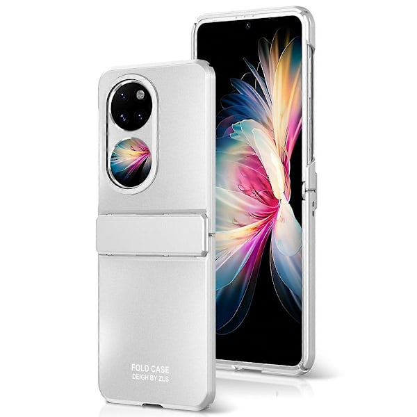 Hårt PC Vikbart Telefonfodral för Huawei P50 Pocket, Matt Elektroplätering Anti-fall Skydd Multicolor Style C