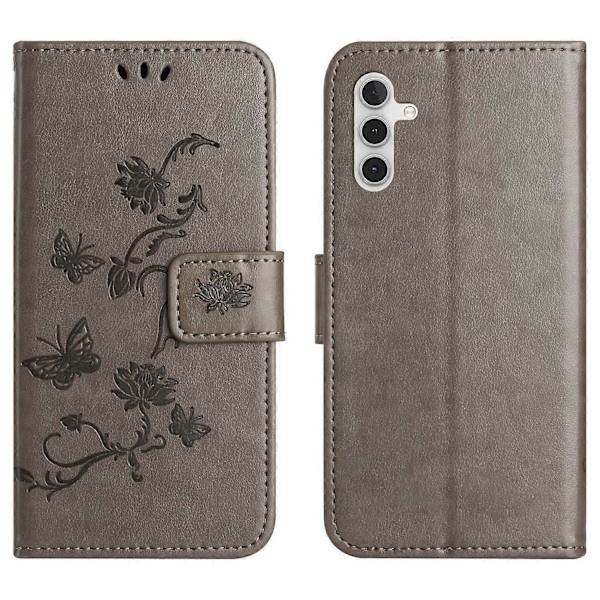 Til Samsung Galaxy A26 5G Etui Wallet Stand Præget Sommerfugl Blomst PU Læder Telefon Cover Multicolor Style F