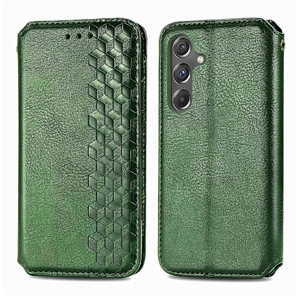 Stødsikkert etui med rombe-præg, pung og stativ til Samsung Galaxy A15 4G/A15 5G Multicolor Style C