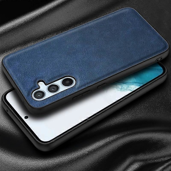 Samsung Galaxy S23 FE Naarmuuntumaton puhelinkotelo Retro PU-nahkapäällysteinen TPU+PC-puhelinkuori Multicolor Style C