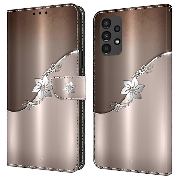 För Samsung Galaxy A13 5G/A13 4G Fodral Skyddande Läder Flip Telefonfodral Multicolor Style N