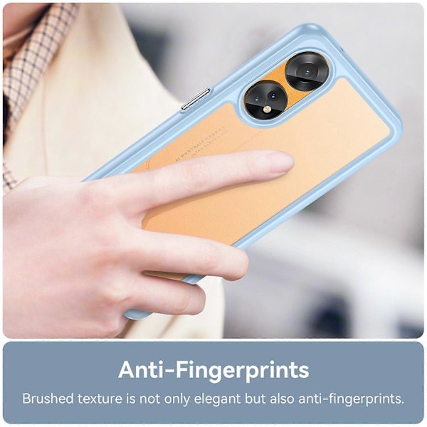 Slankt Telefoncover til Oppo Reno8 T 4G, Telefonbeskytter Anti-Støv TPU+Akryl Cover Multicolor Style C