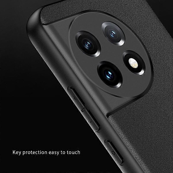 Til OnePlus 11 5G Stødsikkert Bagcover Ultratyndt PU Læderbelagt PC Telefoncover Multicolor Style C