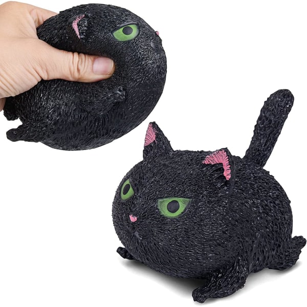 Nya Squishy Cat Angry Cat Antistressleksaker, nypa, klämma, lindra S