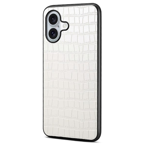 iPhone 16 -kotelo Krokotiilinnahkajäljitelmä Nahkapäällysteinen PC+TPU-puhelinkuori Multicolor Style E