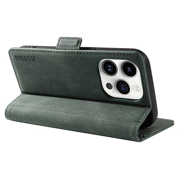 YIKATU YK-005 iPhone 14 Pro Folio Flip -suojakotelo PU-nahkaa, pehmeäpintainen jalustallinen lompakkokotelo Multicolor Style D
