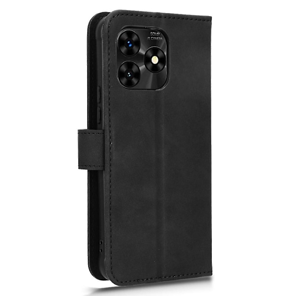För Umidigi G5 Mecha Case Pu Läder anti-scratch Telefonskydd med plånbok och stativ Black