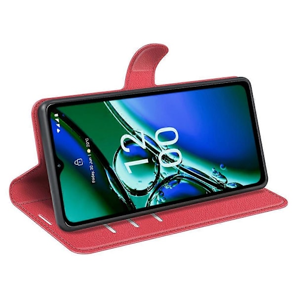 Til Nokia G42 Litchi Tekstur Telefon Stand Cover PU Læderpung Anti-ridse Etui Multicolor Style D
