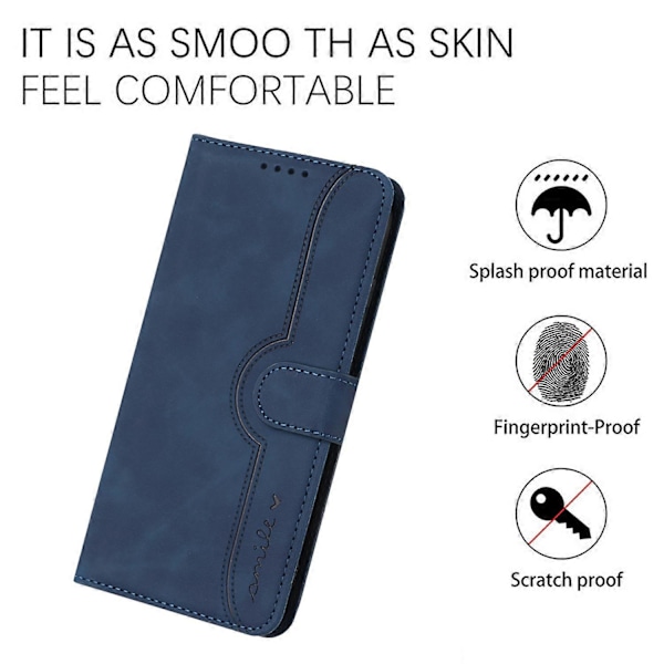 YX0030 PU Læder Wallet Case med Præget Stander Flip Telefon Cover til Samsung Galaxy S23 FE Multicolor Style F