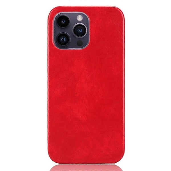 För iPhone 15 Pro Mobilskal PU Läderbelagd TPU Litchi Textur Skydd Multicolor Style E