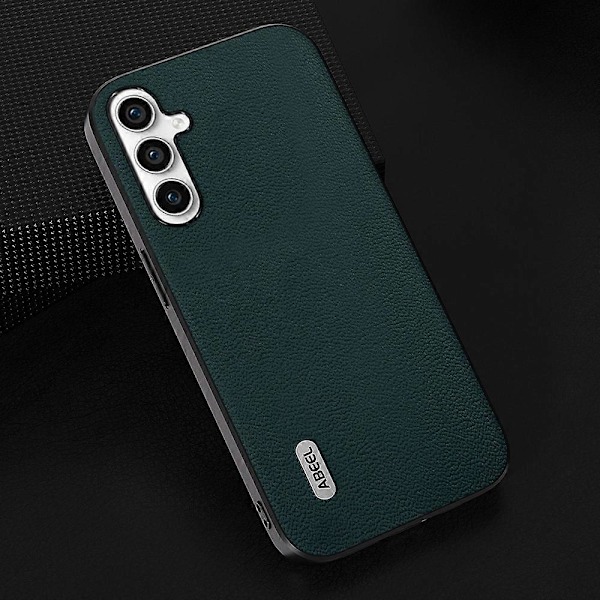 För Samsung Galaxy A54 5G Mobilskal Äkta Koläder Belagd PC+TPU Halkfritt Skydd Multicolor Style C