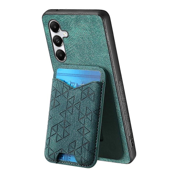 Til Samsung Galaxy A05s 4G Etui med Præget Mønster, Kortholder, Støttefod, Læder Bagside Cover Multicolor Style C