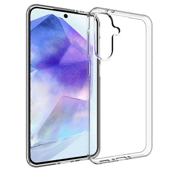 För Samsung Galaxy A56 5G Transparent Telefonfodral Vattenmärkesresistent TPU Baksida