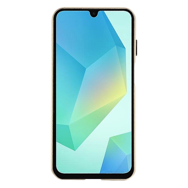Deksel til Samsung Galaxy A16 5G/4G med skjermbeskytter/linsefilm herdet glass metall telefondeksel Multicolor Gold