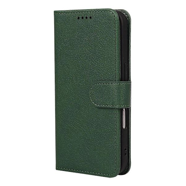 iPhone 16 Pro Max -puhelimen nahkakotelo, lompakko, jalusta, magneettisuljin Multicolor Green