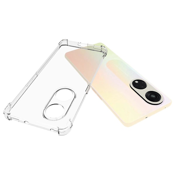 Mjukt TPU Genomskinligt Skal för Oppo Reno8 T 5G/A1 Pro 5G Halkfritt Skyddande Mobilskal