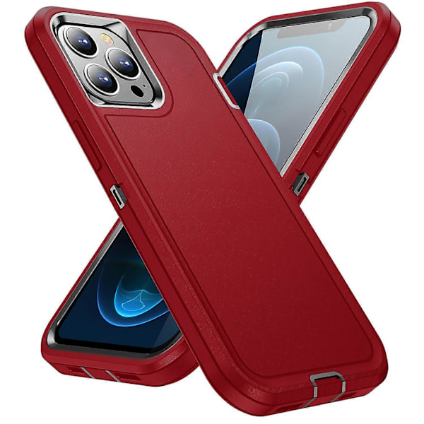 For iPhone 12/12 Pro Anti-Scratch Deksel TPU+PC Fallbeskyttelse Telefondeksel Multicolor Style B