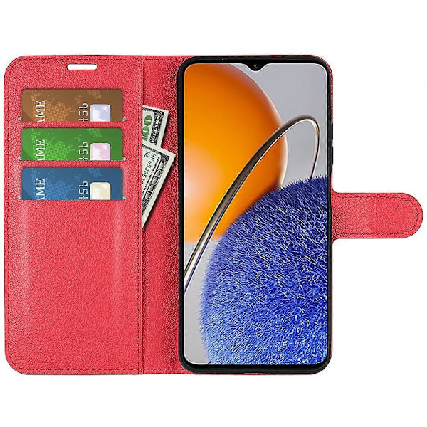 Huawei nova Y61 4G täyssuojaava läppäkotelo PU-nahkaa, jalustalla ja lompakolla Multicolor Style D