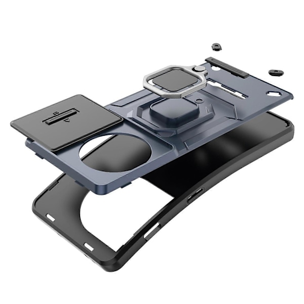 OnePlus 11 5G -kotelo, liukulinssisuoja, rengaspidike, PC+TPU-puhelinkuori Multicolor Style C