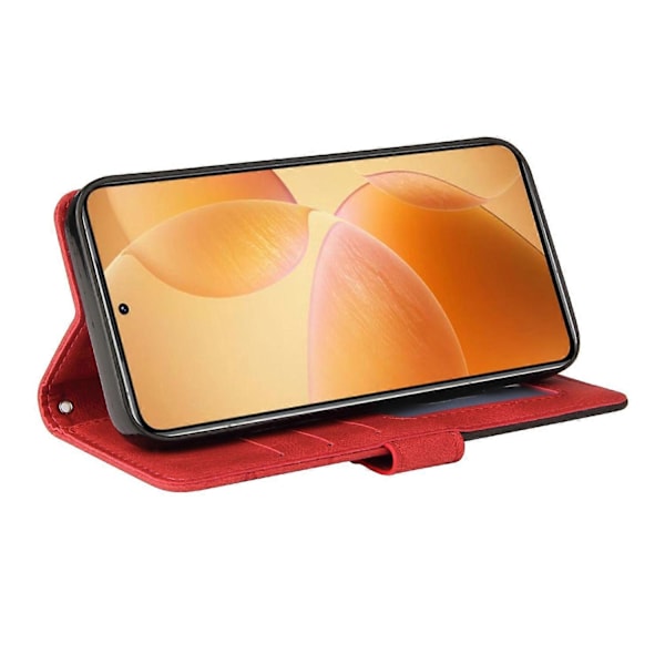 KT Leather Series-1 Xiaomi 14T Pro -puhelinnahkakotelo, värillinen, lompakkoteline Multicolor Style D