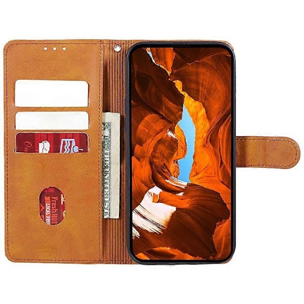 Motorola Edge 40 Neo 5G -puhelimen suojakotelo, iskunkestävä nahkainen puhelinkuori lompakolla ja jalustalla Multicolor Style C