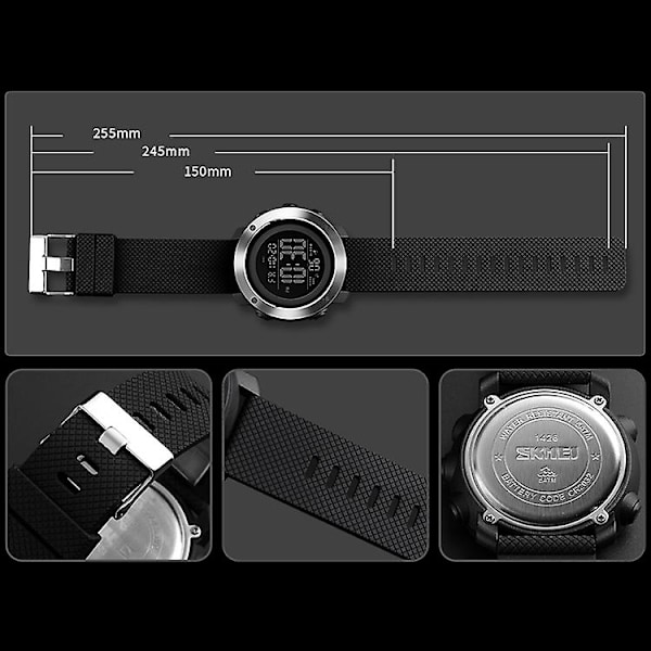 Skmei 1416 Outdoor Waterproof Watch Black Black