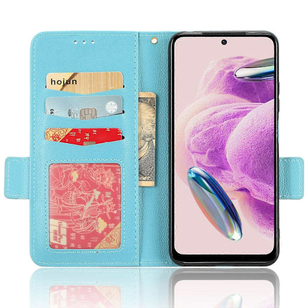 Nahkakotelo Xiaomi Redmi Note 12S 4G:lle, Taitettava jalusta puhelinlompakkokotelo Multicolor Style F