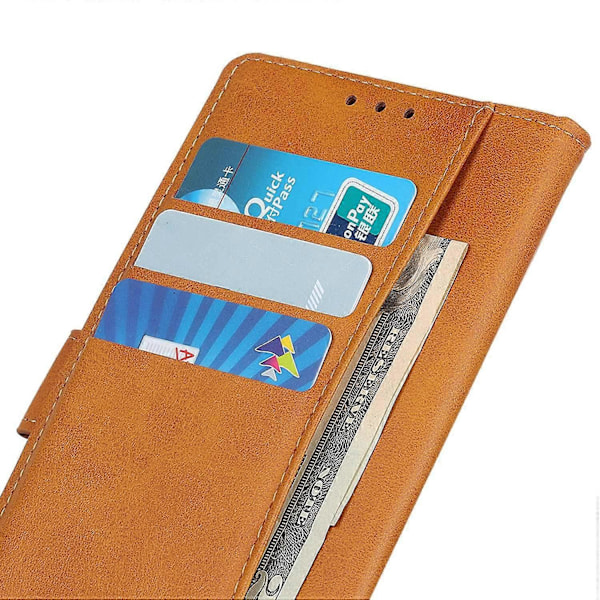 Til Xiaomi Poco C55 4G/Redmi 11A 4G/12C 4G Telefon Cover Wallet Stand Ko Læder Tekstur PU Læder Cover