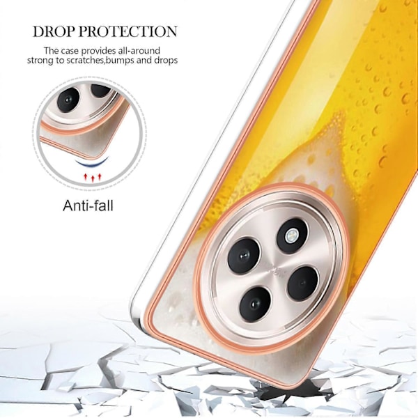 Skal för Oppo Reno12 F 4G/Oppo Reno12 F 5G IMD-D Mönstertryck 2.0mm TPU Baksida Multicolor Style H