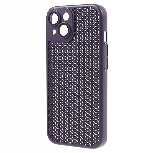 För Iphone 15 Plus Värmeavledning Cover Med Linsfilm Hårt Pc Phone case Purple