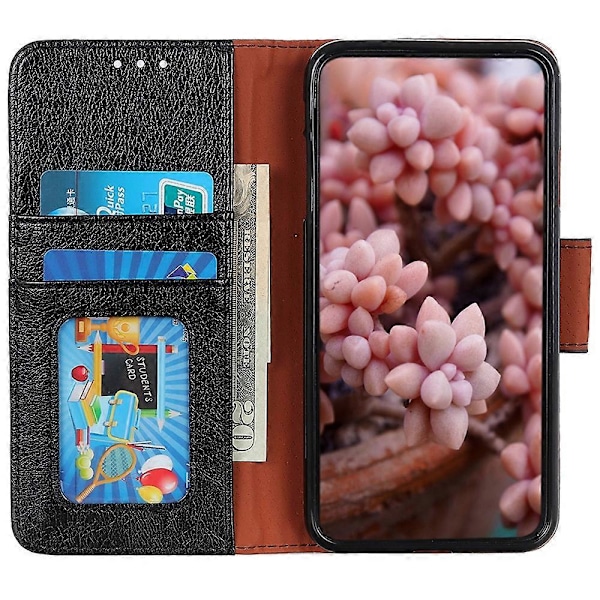 Til Samsung Galaxy A05 4G Etui Nappa Tekstur Spaltet Læder Foldbart Stativ Telefon Cover Multicolor Style B