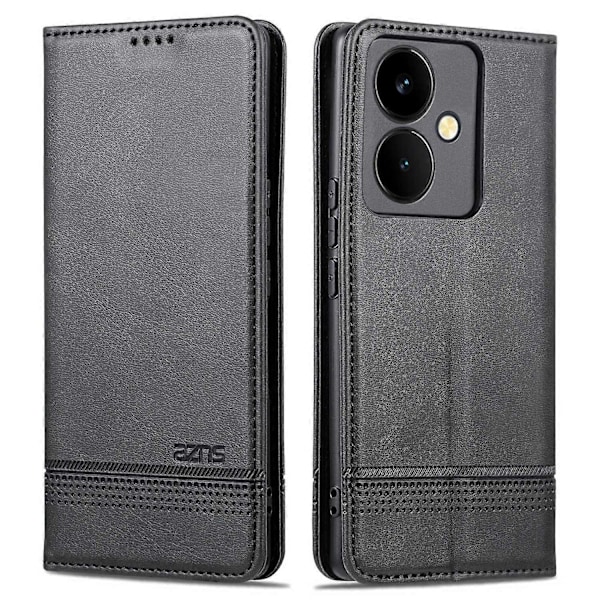 AZNS Fodral för vivo Y78+ 5G/Y78 5G Ställ PU Läder Plånboksfodral Flip Folio Telefonskal Multicolor Style B