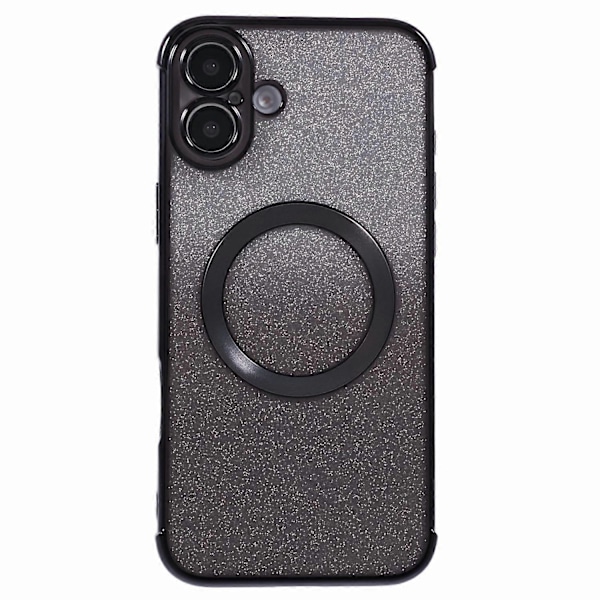 Til iPhone 16 Plus Cover Kompatibel med MagSafe Elektroplettering TPU Gradient Glitter Telefon Cover Multicolor Style B