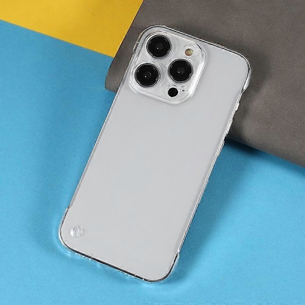 For iPhone 14 Pro Max Rammefritt Hardt PC-deksel Klar Fallsikkert Deksel Mobiltelefonbeskytter